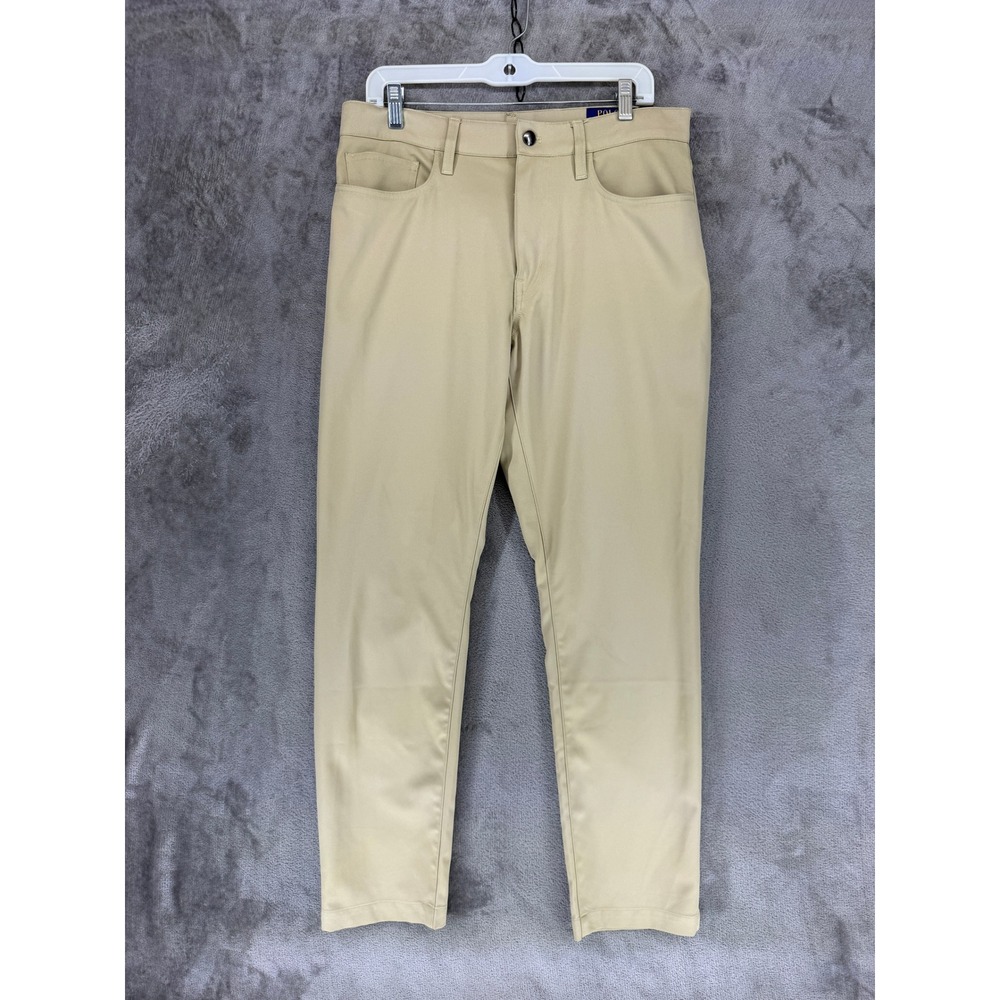 Polo Ralph Lauren Pants Mens 32x32 Tan Performance Golf Khakis Recycled Poly